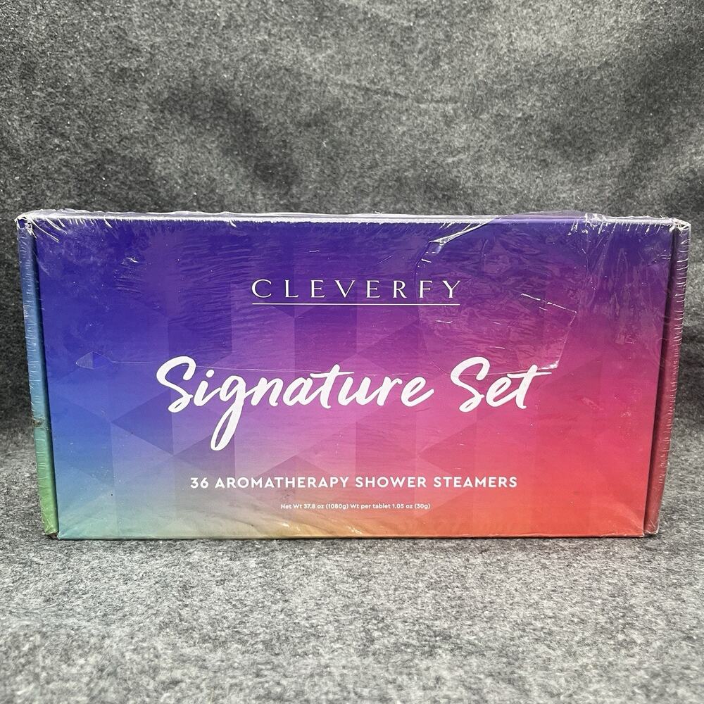 Cleverfy Shower Steamers Signature Set 36 Aromatherapy Shower Steamers NIB